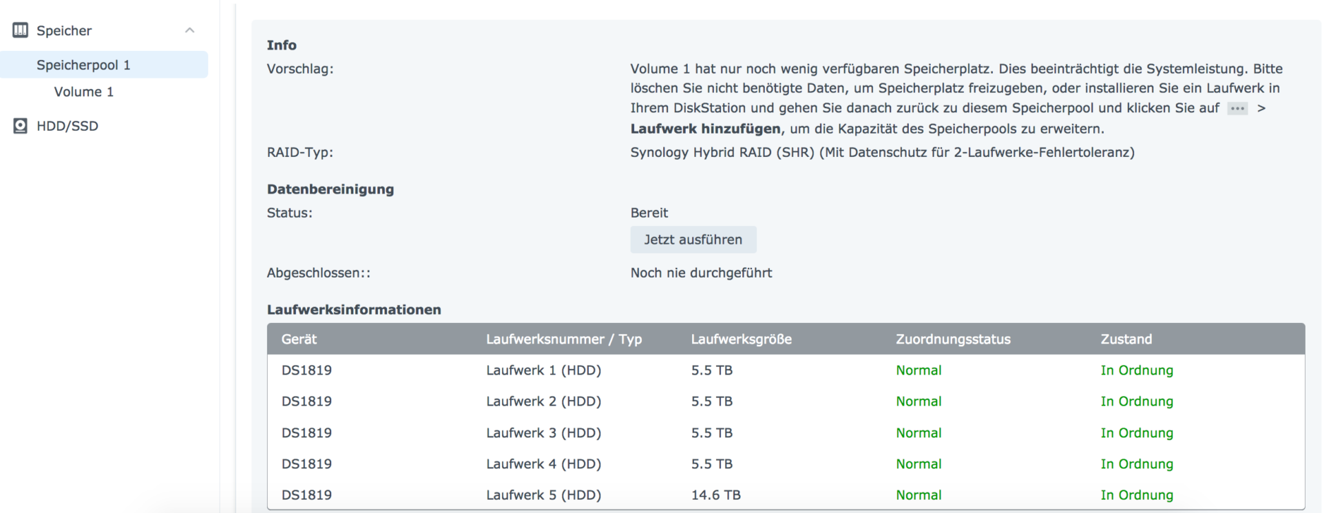 Synology raid 1 восстановление